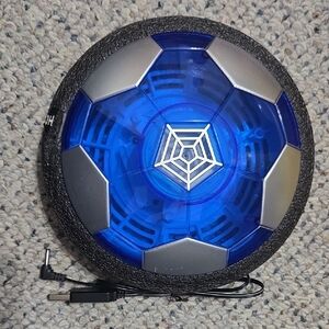 Blue Spider-Web LED Hover Soccer Disk